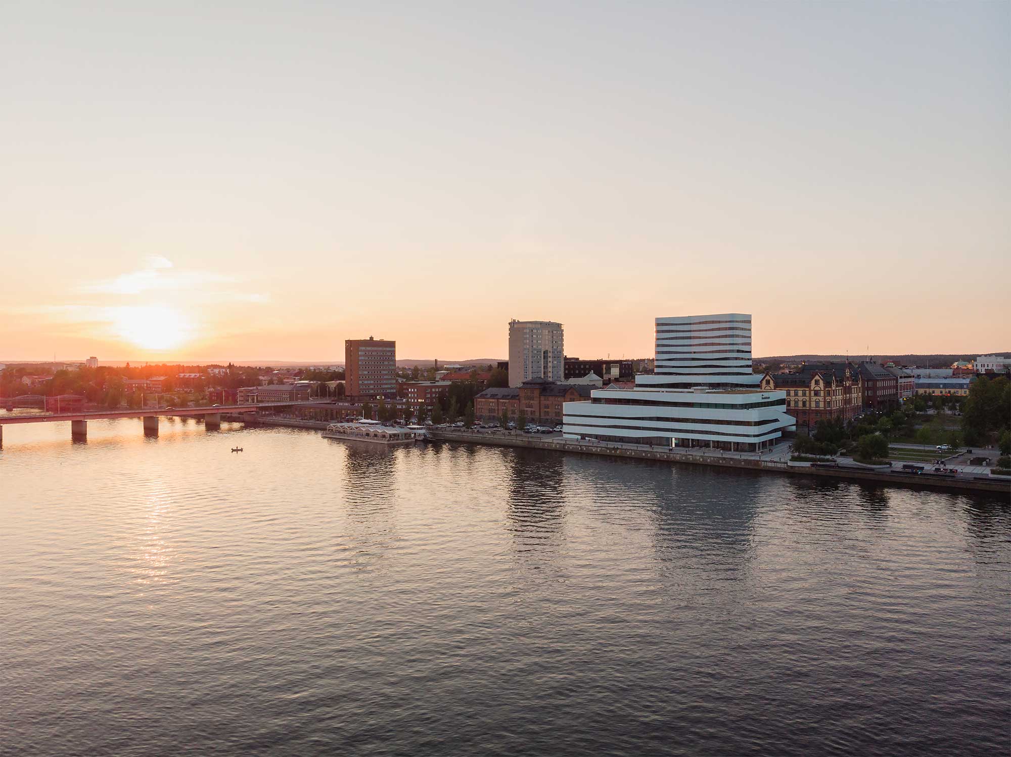 Utsiktsbild över Umeå